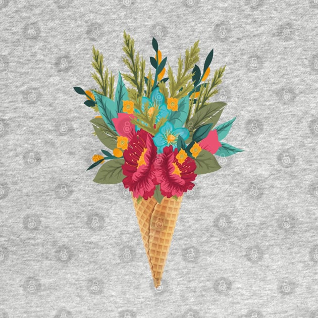 Ice cream floral Unique design by Maia Pretty Designs